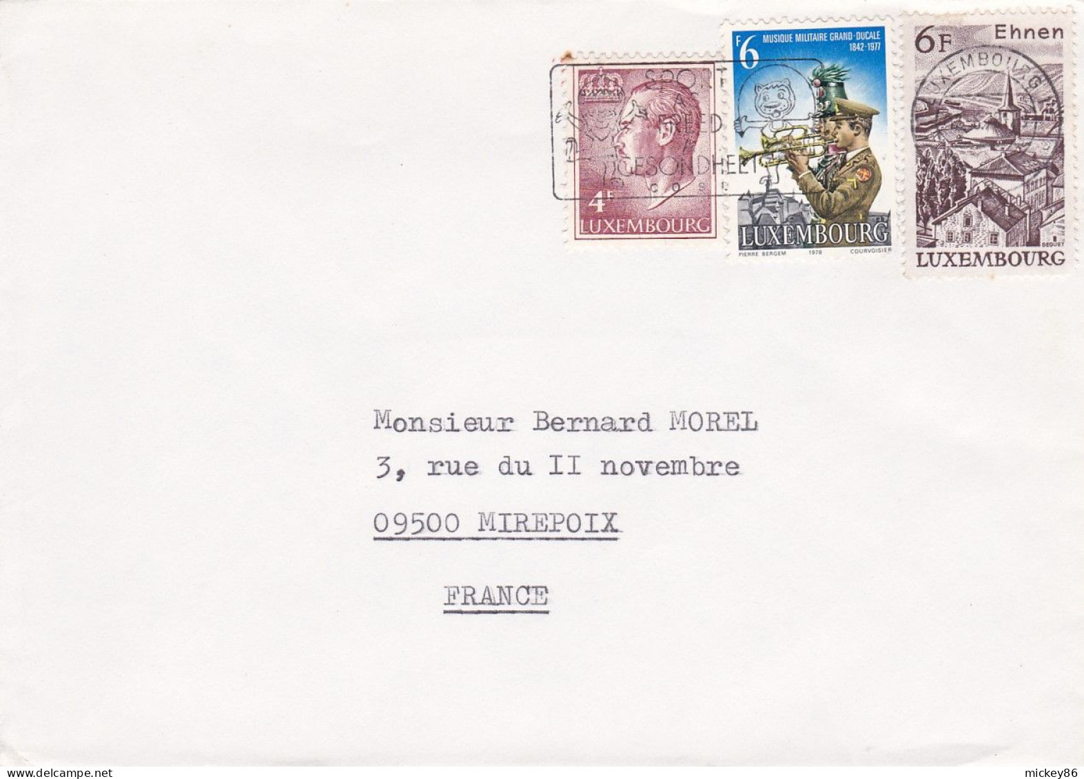 Luxembourg  -1971--lettre  LUXEMBOURG  Pour  MIREPOIX -09......timbres  ..cachet - Cartas & Documentos