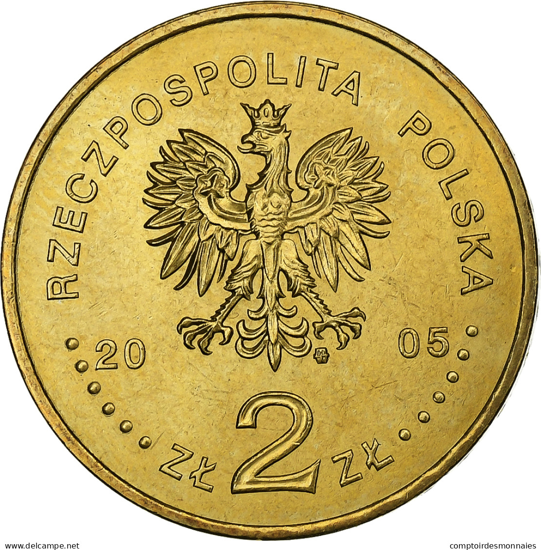 Pologne, 2 Zlote, 2005, Warsaw, Laiton, FDC, KM:530 - Poland