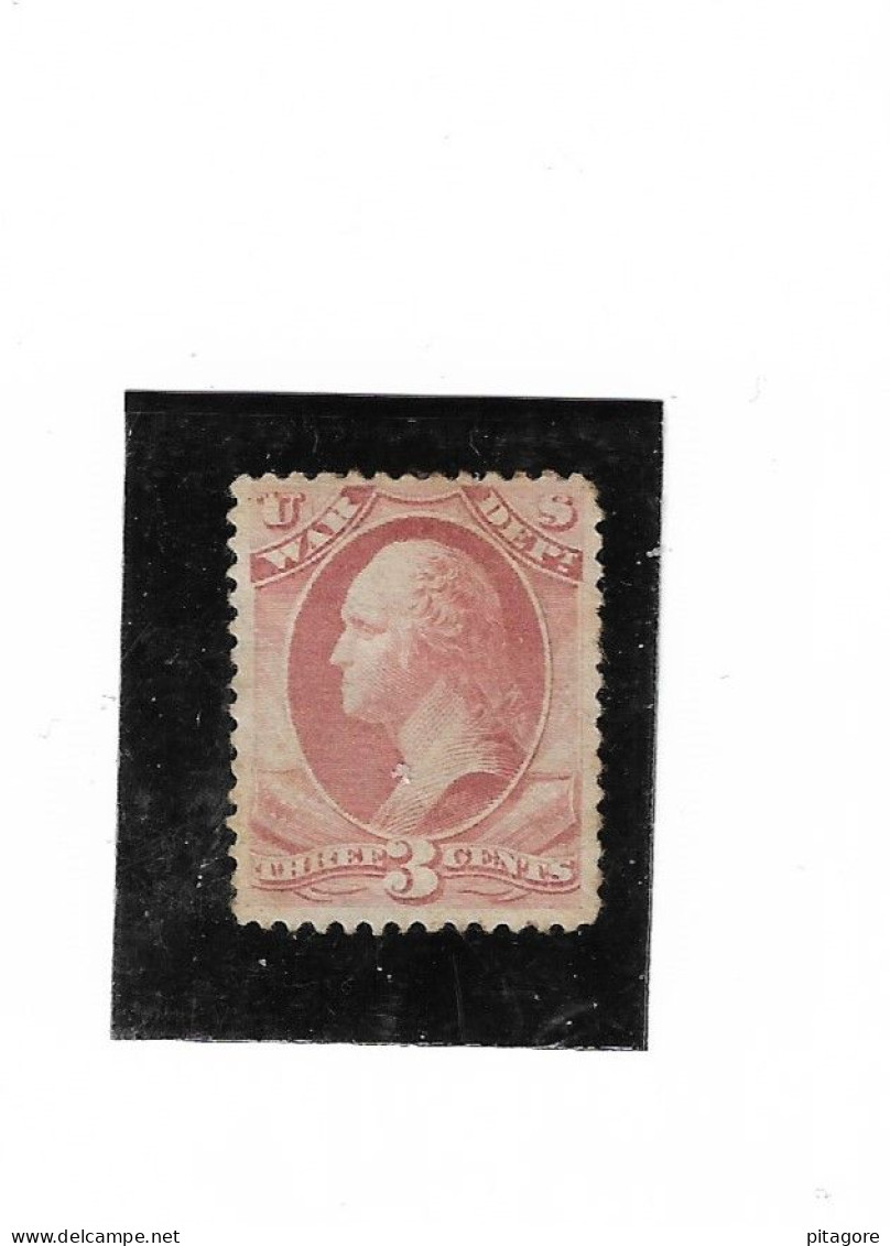 Timbre De Service   Des Etats- Unis Neuf*, Année 1873 N:27 (Guerre ) War - Unused Stamps