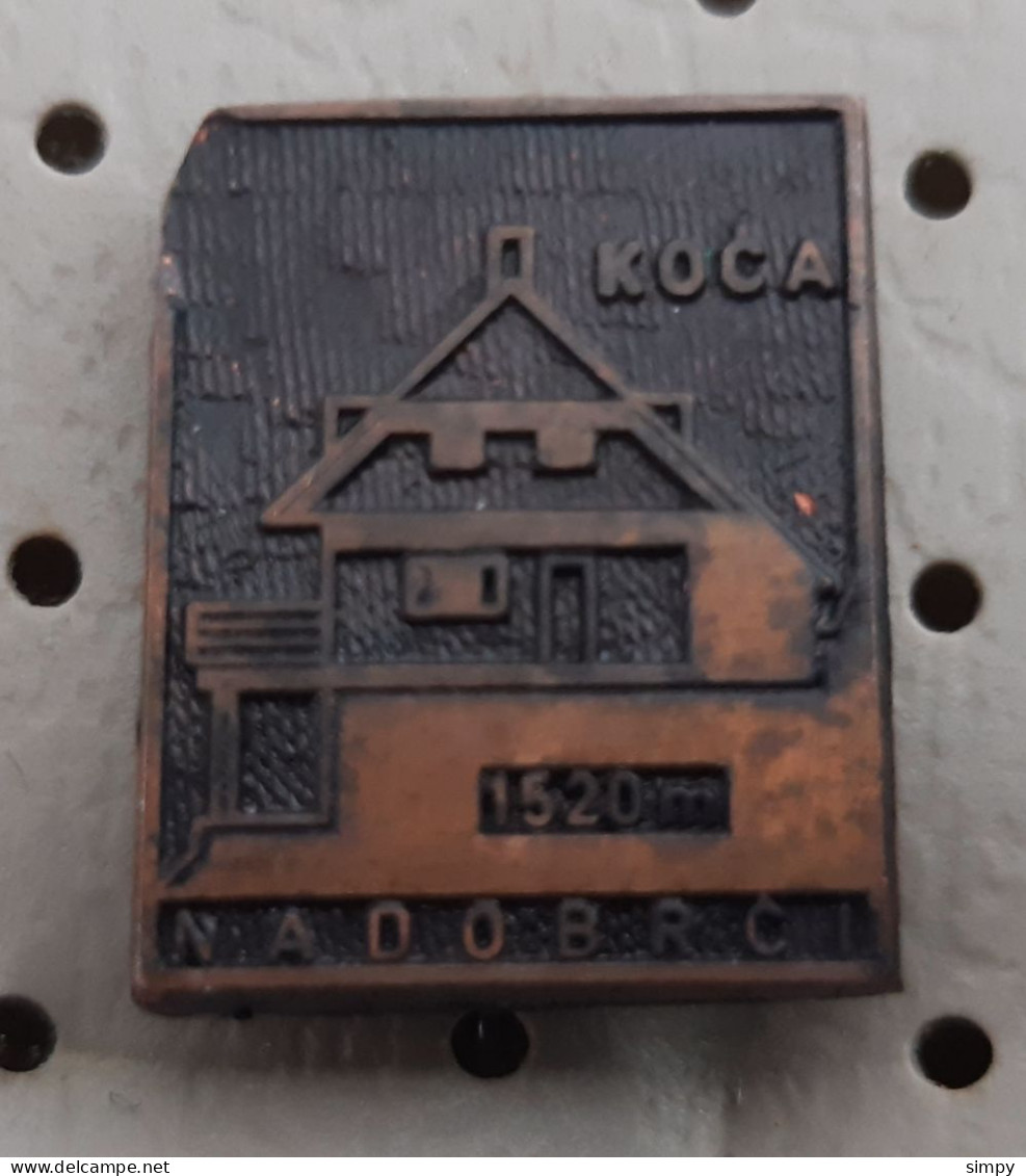 Koca Na Dobrci 1520m Mountain Lodge Cottage Alpinism Mountaineering Slovenia Pin - Alpinisme