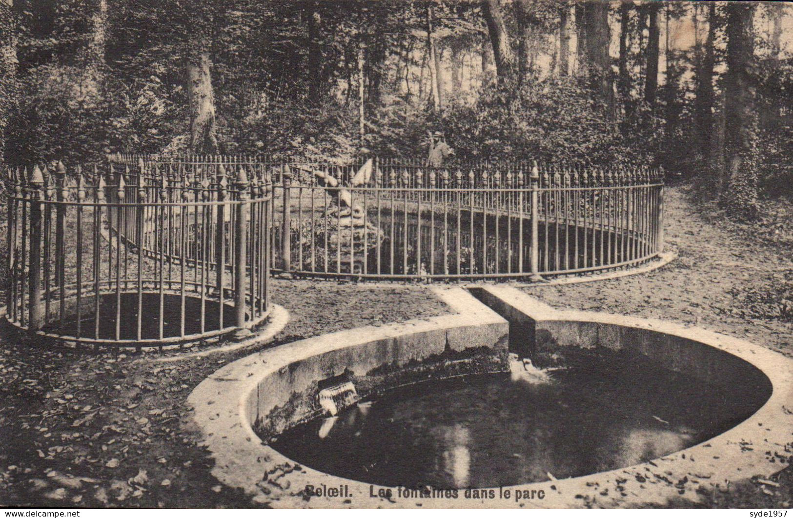 Beloeil - Les Fontaines Dans Le Parc - Imprimerie Delcourt - Beloeil