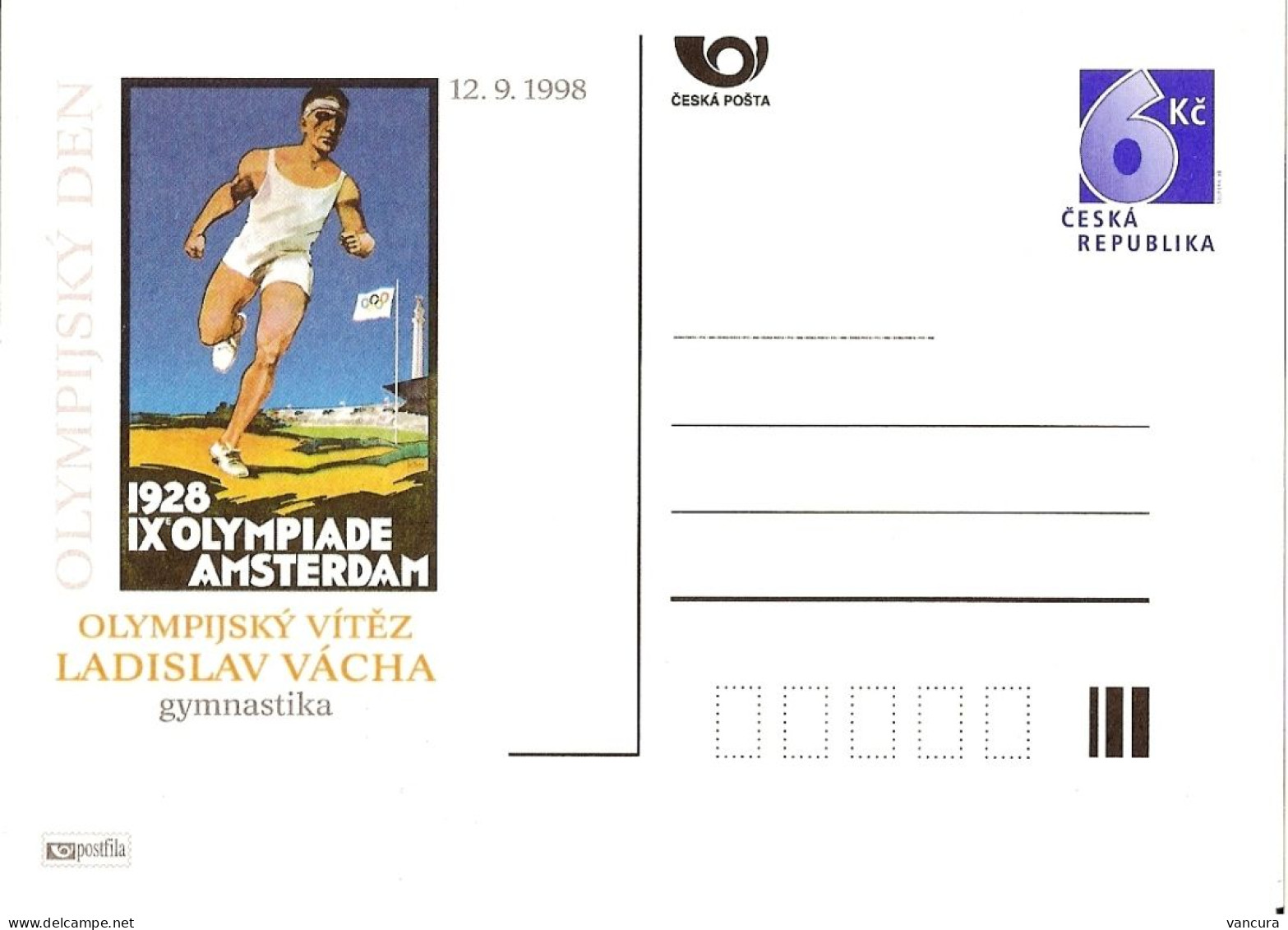 ** CDV A  37 Czech Republic Amsterdam, Ladislav Vacha, 1998 - Cartes Postales