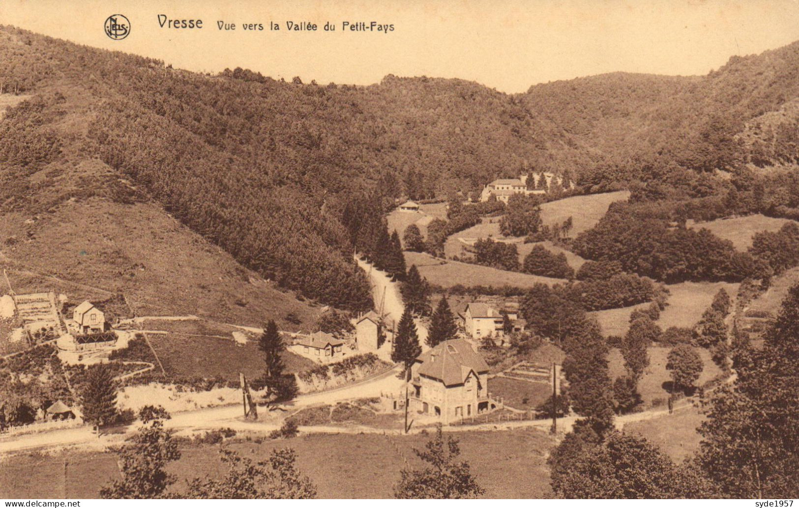 VRESSE : Vue Vers La Vallée Du Petit-Fays - Edit. Hôtel De La Dime - Vresse-sur-Semois
