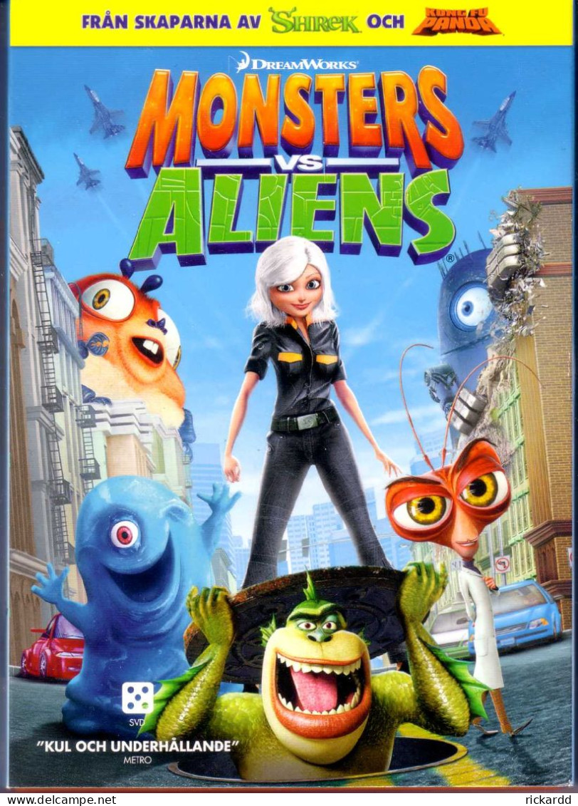 DVD - Monsters Vs Aliens *as New* - Dibujos Animados