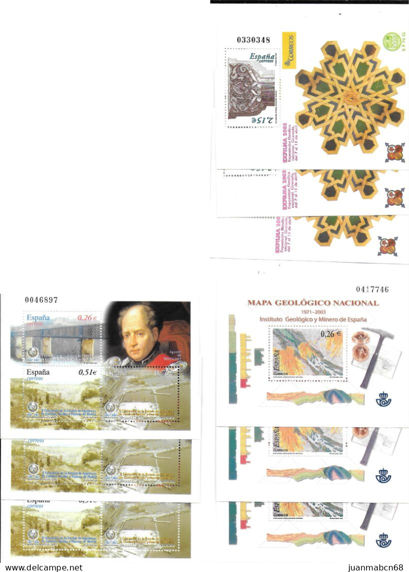 Lote de 296 sellos nuevos(2001 - 2003)