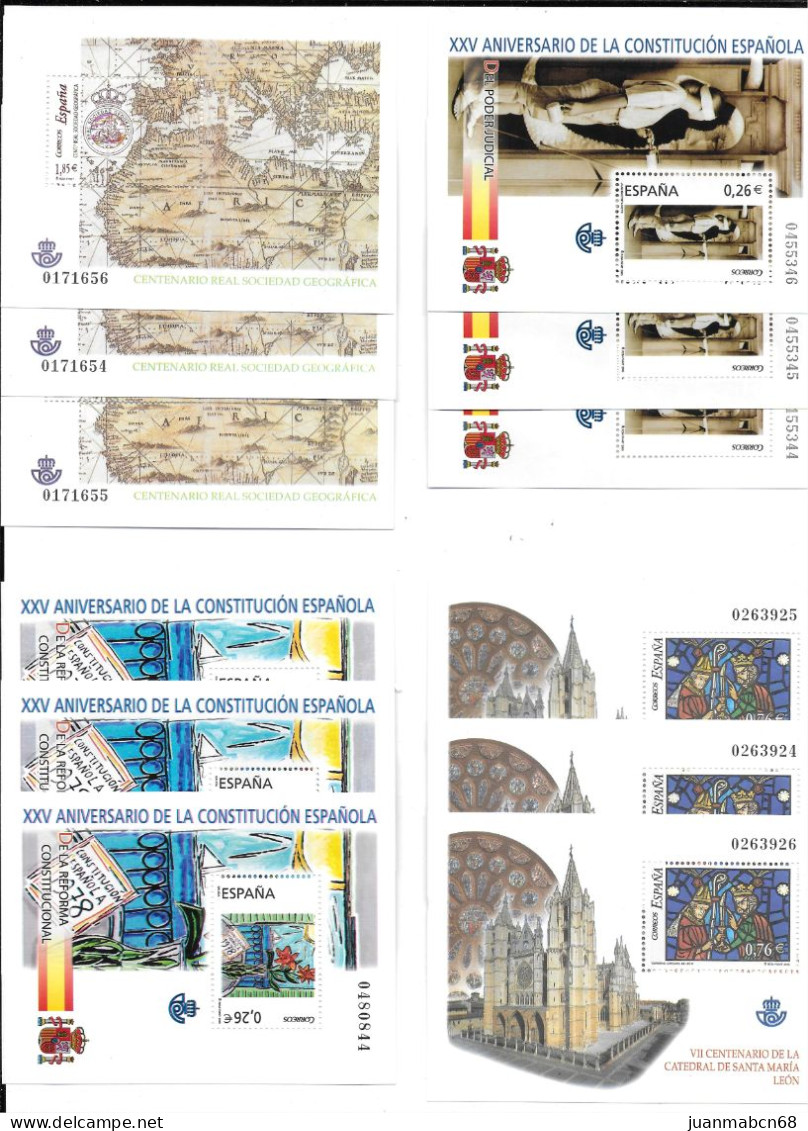 Lote de 296 sellos nuevos(2001 - 2003)