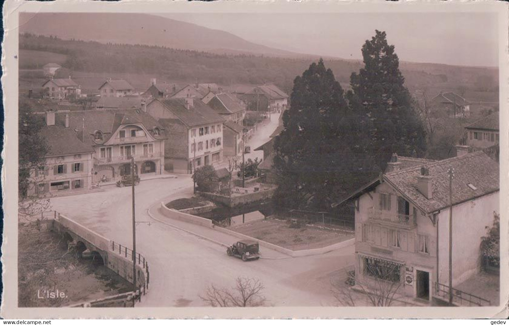 L'Isle VD, Voiture Sur Le Pont De La Venoge (8602) - L'Isle