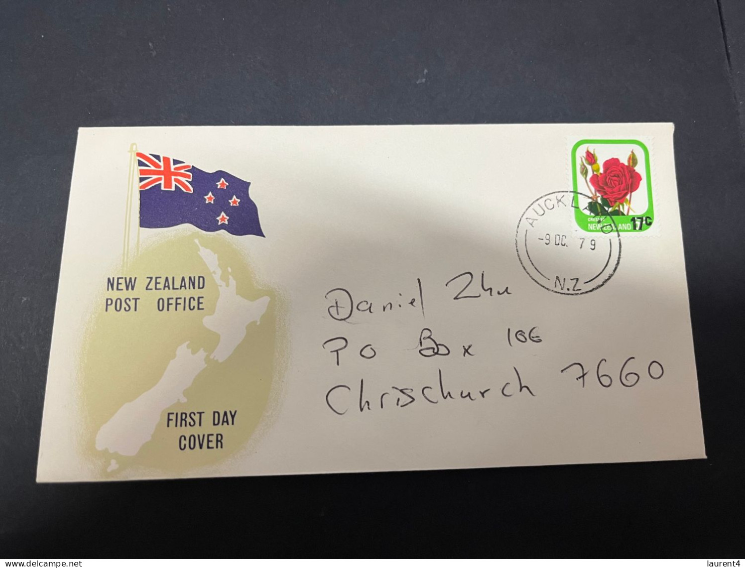 5-4-2024 (1 Z 7) New Zealand (1979 Cover) Roses  (FDC Posted To Christchrch) - FDC