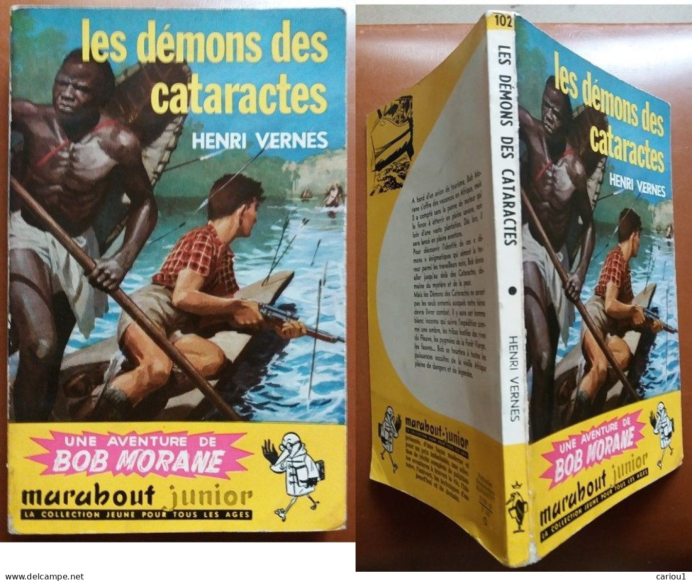 C1 Henri VERNES Bob Morane LES DEMONS DES CATARACTES EO Type 1 1957   Port Inclus France - Marabout Junior