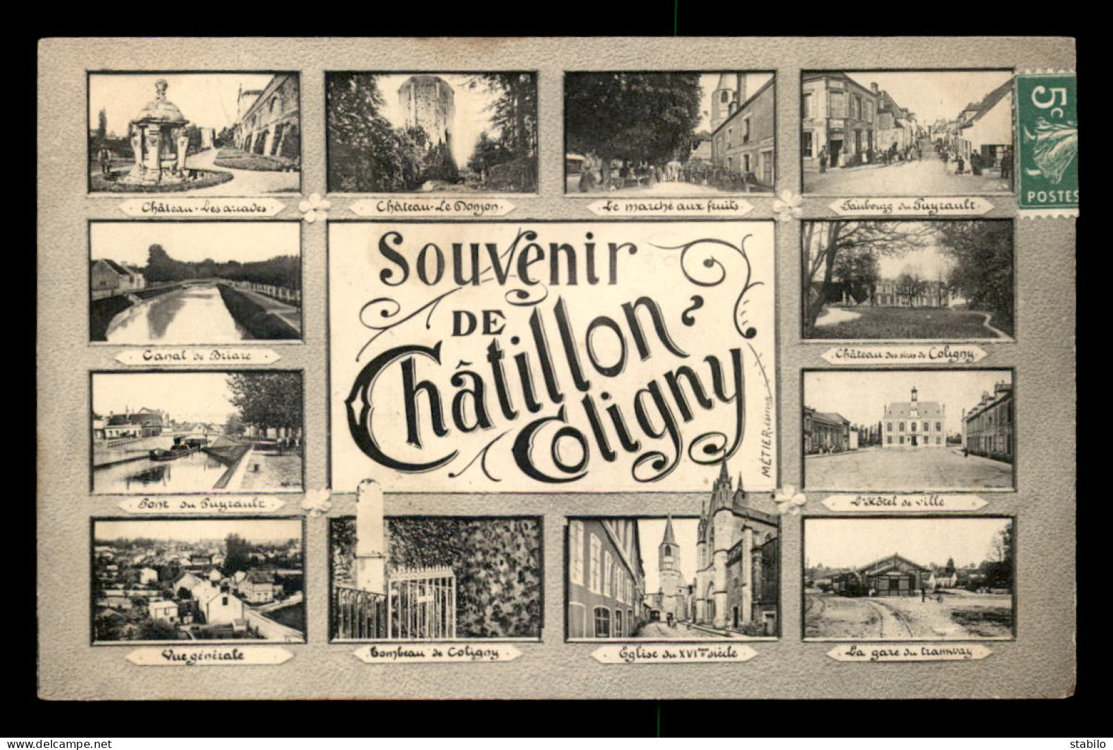 45 - CHATILLON-COLIGNY - SOUVENIR MULTIVUES - Chatillon Coligny