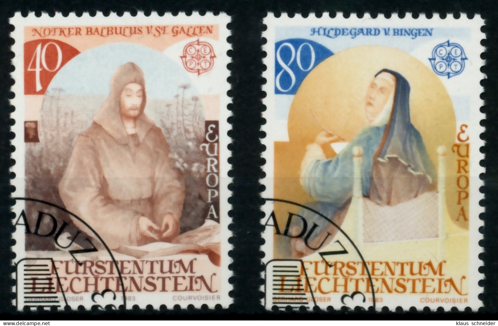 LIECHTENSTEIN 1983 Nr 816-817 Gestempelt SB4A352 - Used Stamps