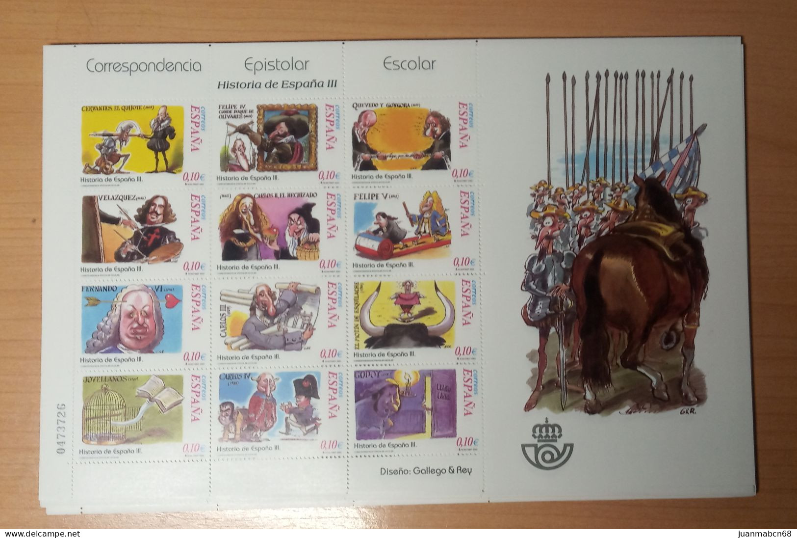 3 Hojas Salamanca 2002 + 7 Series De 3 Hojas Correspondencia Epistolar - Sammlungen
