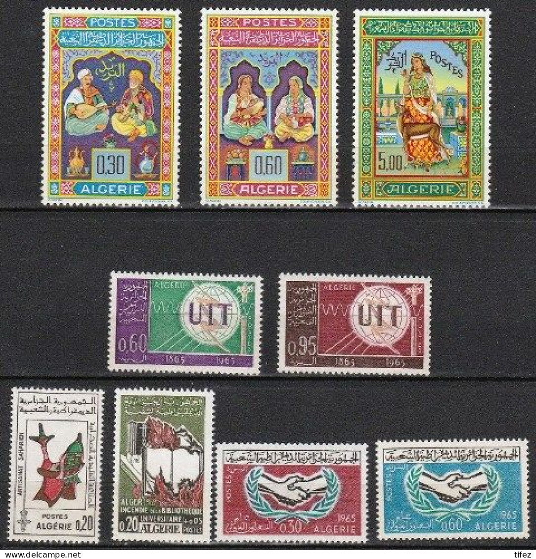 Année Complète 1965 - N°405/413 Neufs**MNH : (9 Timbres Neufs**MNH) - Algeria (1962-...)