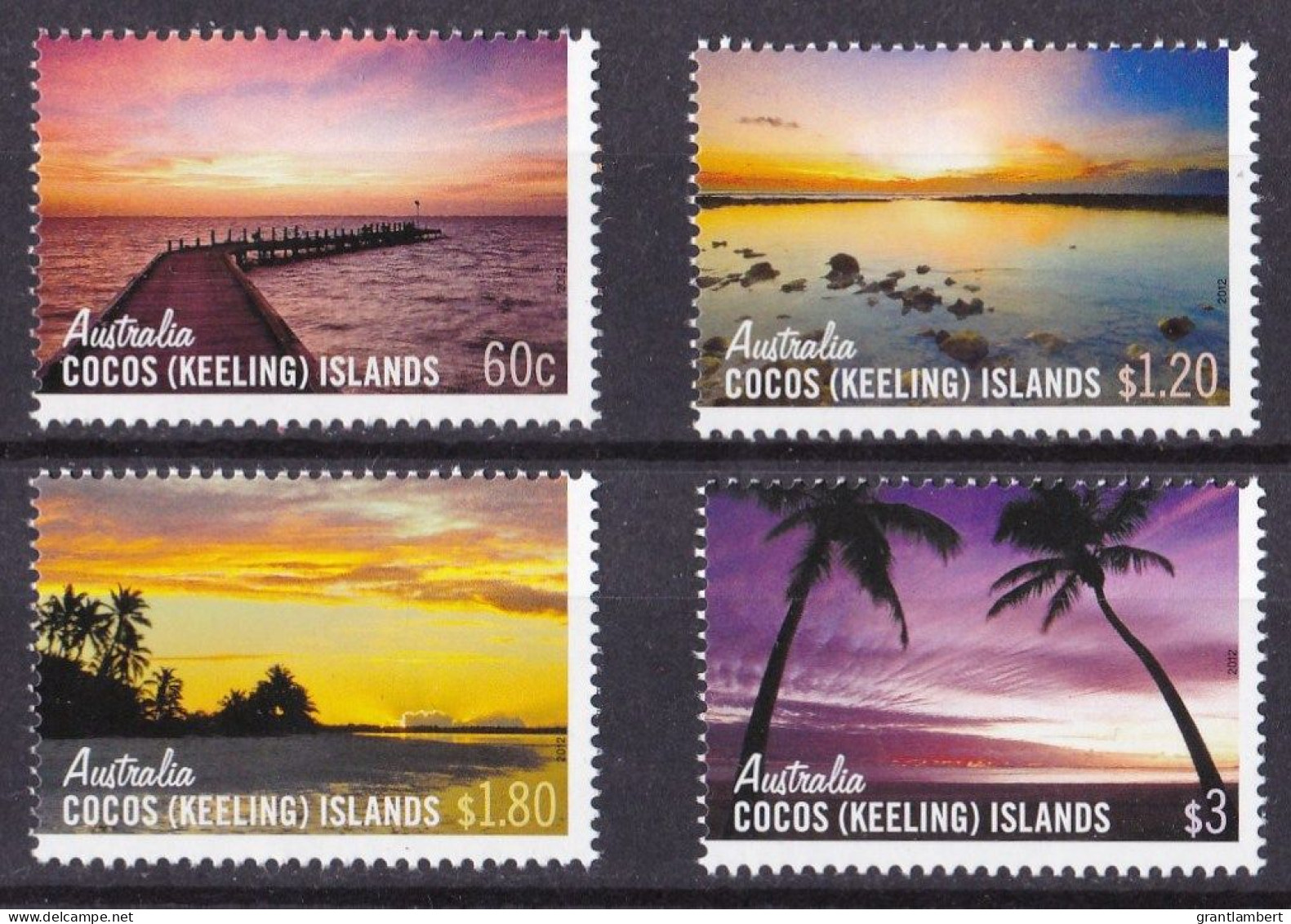 Cocos Islands 2012 Skies Of Cocos  Set Of 4 MNH - Cocos (Keeling) Islands