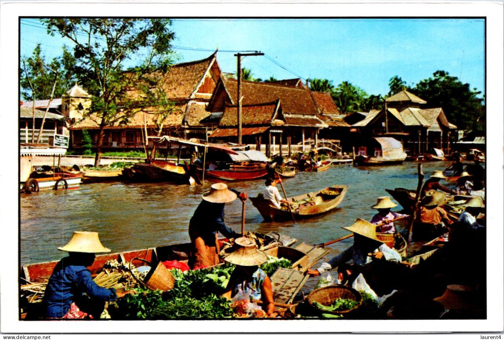 5-4-2024 (1 Z 8) Thailand - Floating Market - Märkte