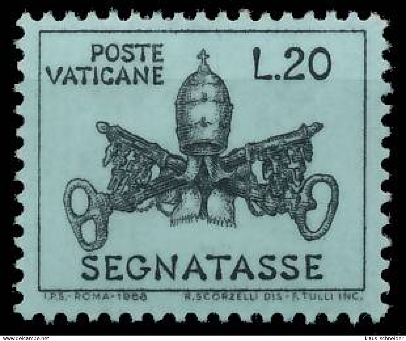 VATIKAN PORTOMARKEN Nr 20 Postfrisch SF61C0A - Postage Due