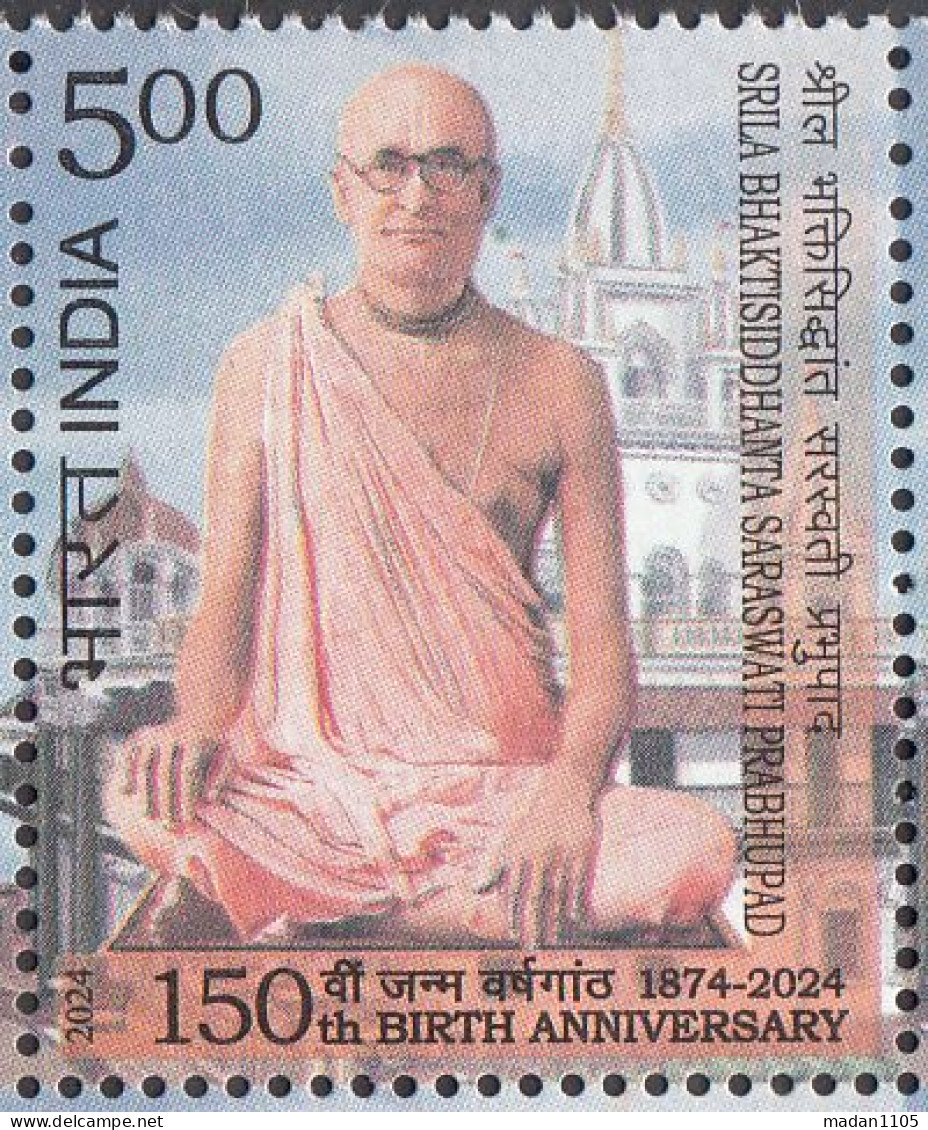 INDIA 2024 150th Anniversary Of SRILA Bhaktisiddhanta, 1v, MNH(**) - Nuovi