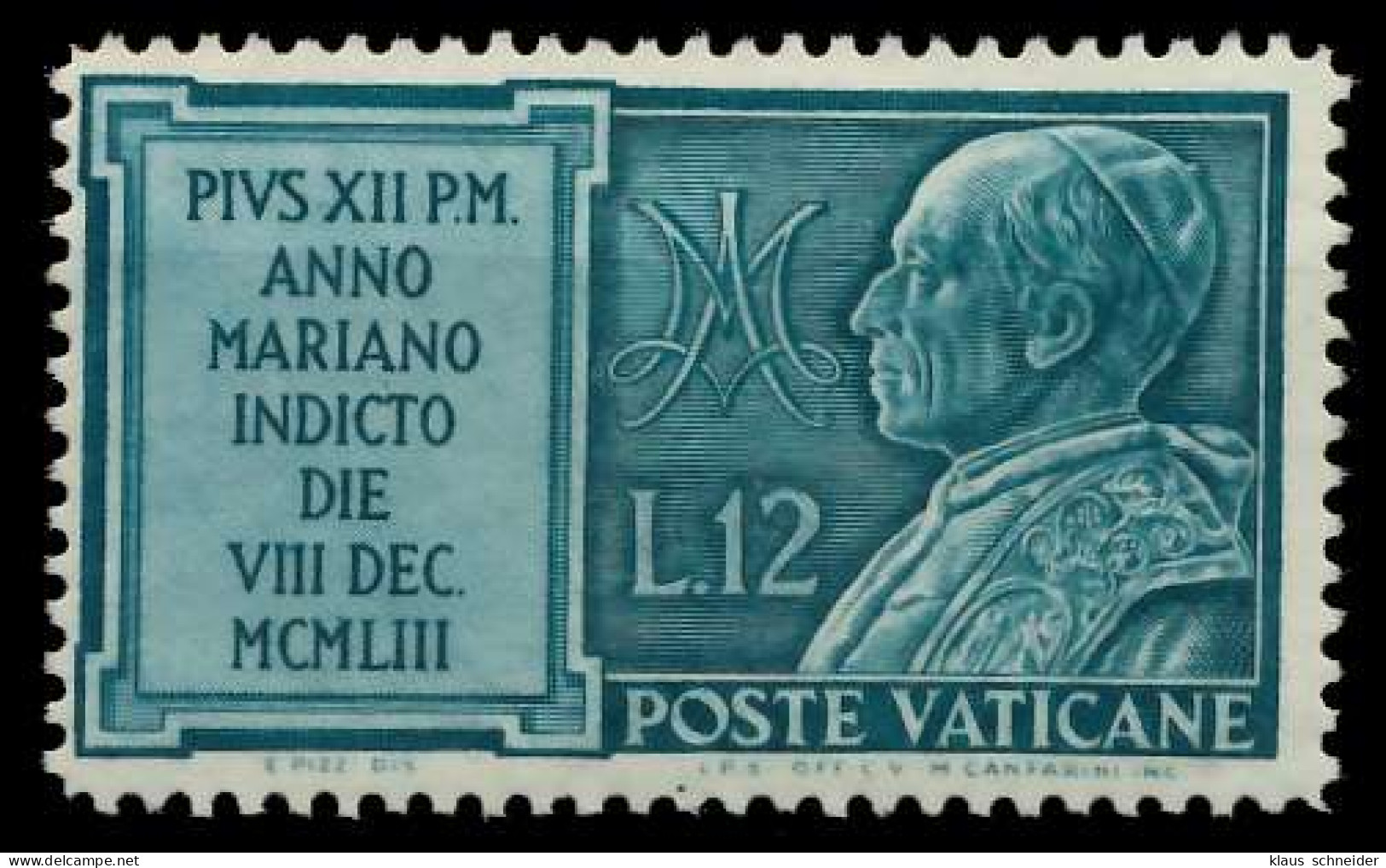 VATIKAN 1954 Nr 217 Ungebraucht X404B7A - Unused Stamps