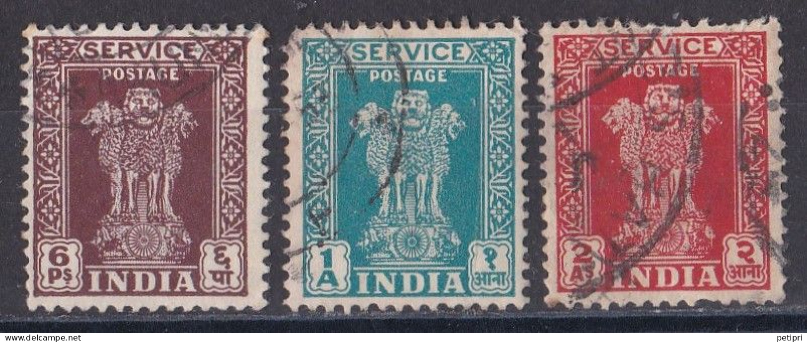 Inde  - Timbre De Service  Y&T N° 2 - 4 Et  5  Oblitérés - Timbres De Service