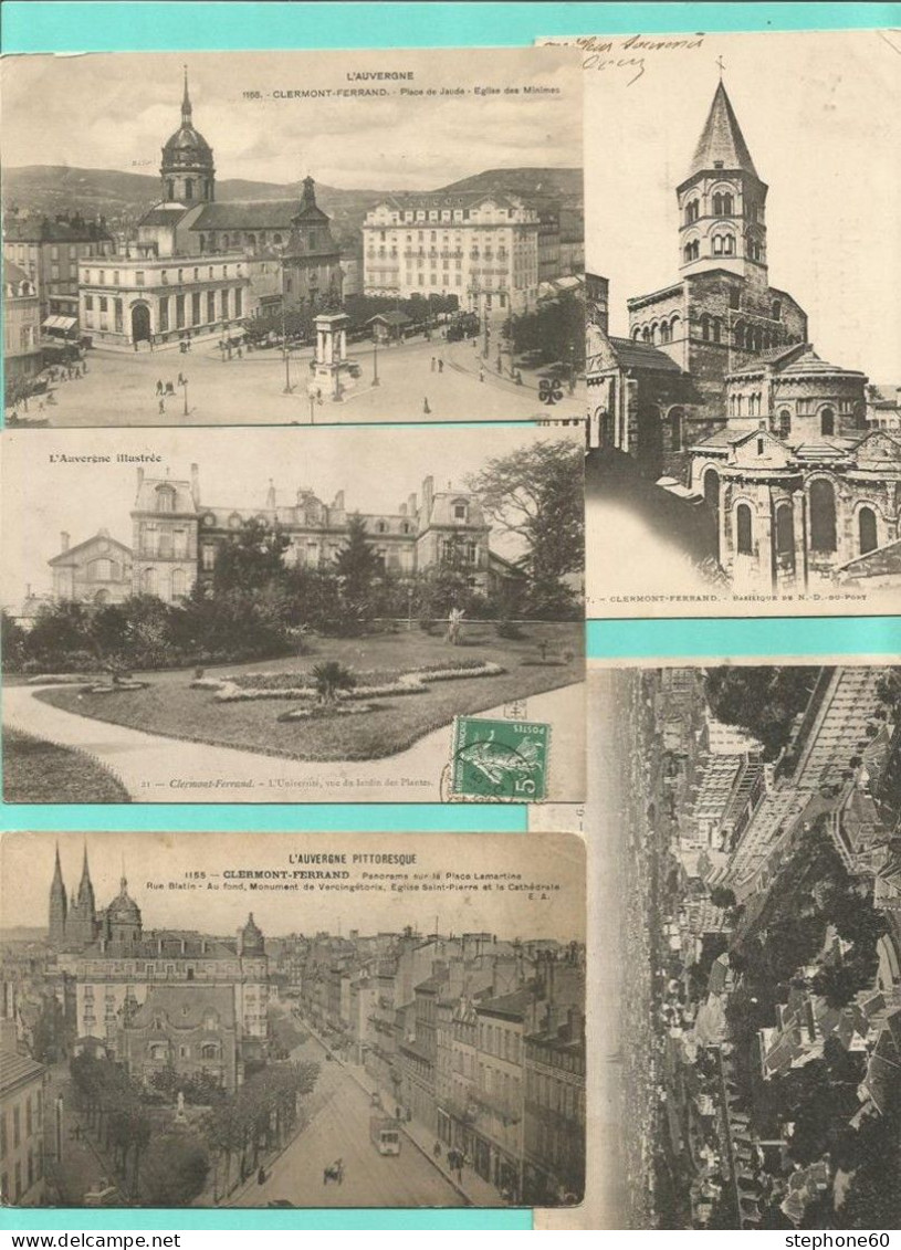 1lo - A593 CLERMONT FERRAND Dep 63 - Lot 100 CPA / CPSM Format CPA - 100 - 499 Postcards