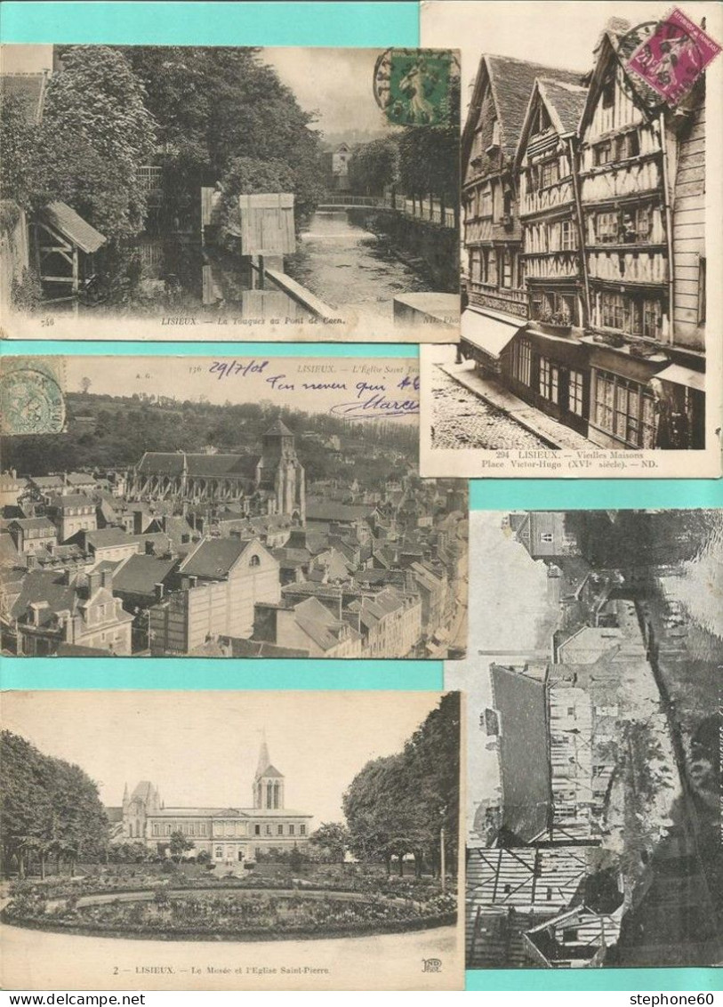 1lo - A605 LISIEUX Dep 14 - Lot 170 CPA / CPSM Format CPA - 100 - 499 Postcards