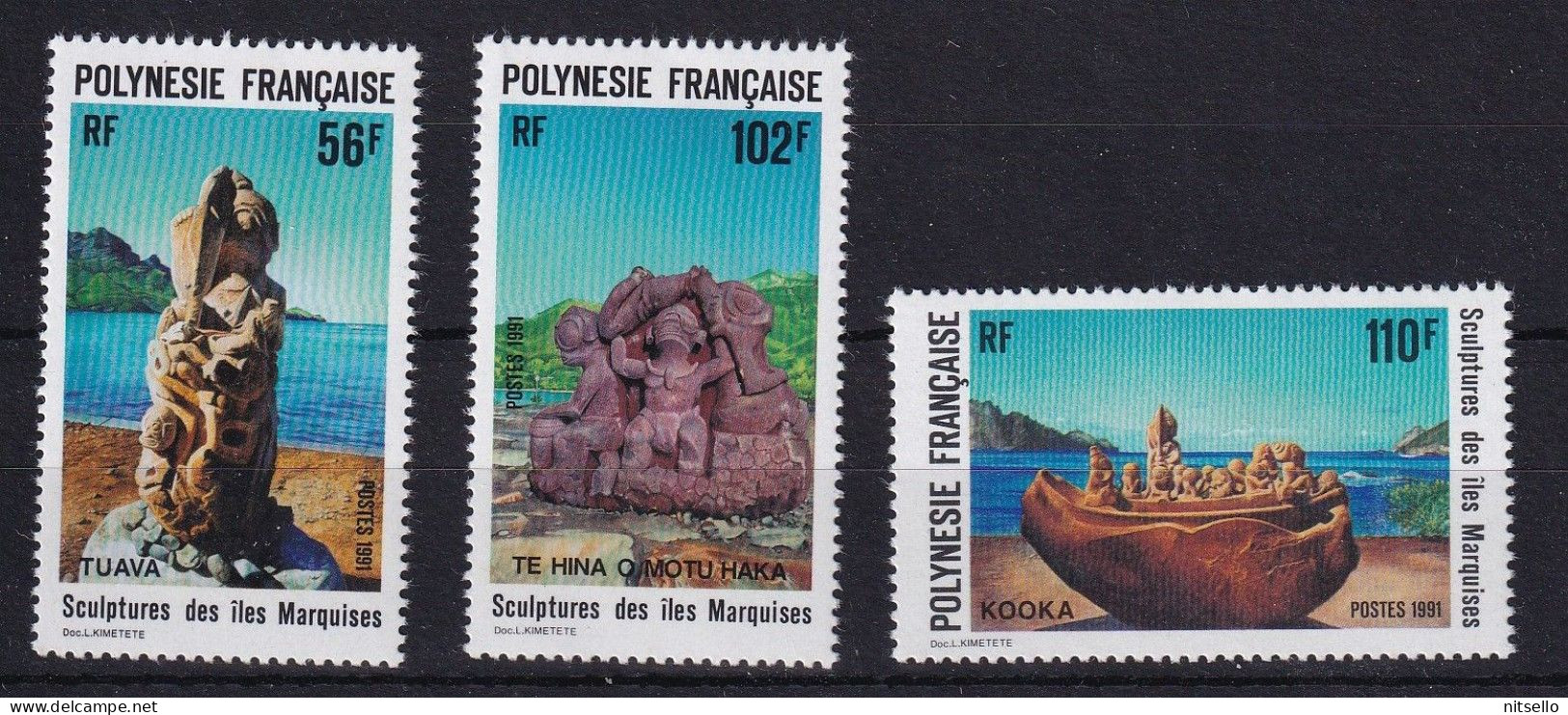 LOTE 2202 D /// (C115)  POLINESIA FRANCESA  - YVERT Nº: 386/388 **MNH    ¡¡¡ OFERTA - LIQUIDATION - JE LIQUIDE !!! - Unused Stamps