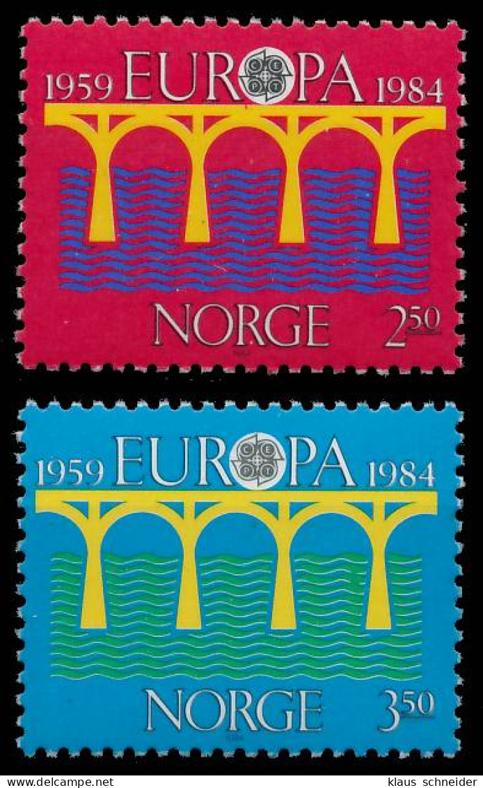NORWEGEN 1984 Nr 904-905 Postfrisch X5B9626 - Unused Stamps