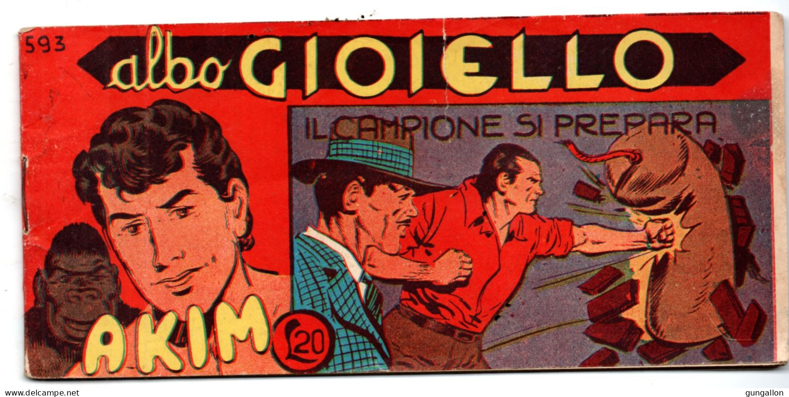 Akim "Albo Gioiello"  Striscia (Tomasina 1963)  N. 593 - Sonstige & Ohne Zuordnung