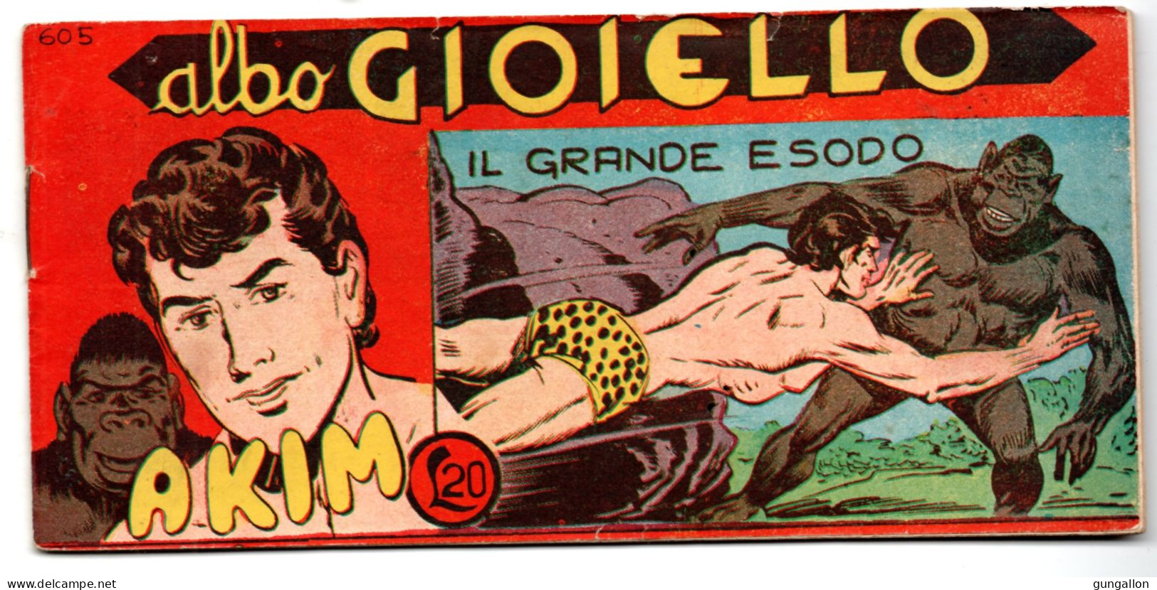 Akim "Albo Gioiello"  Striscia (Tomasina 1963)  N. 605 - Other & Unclassified