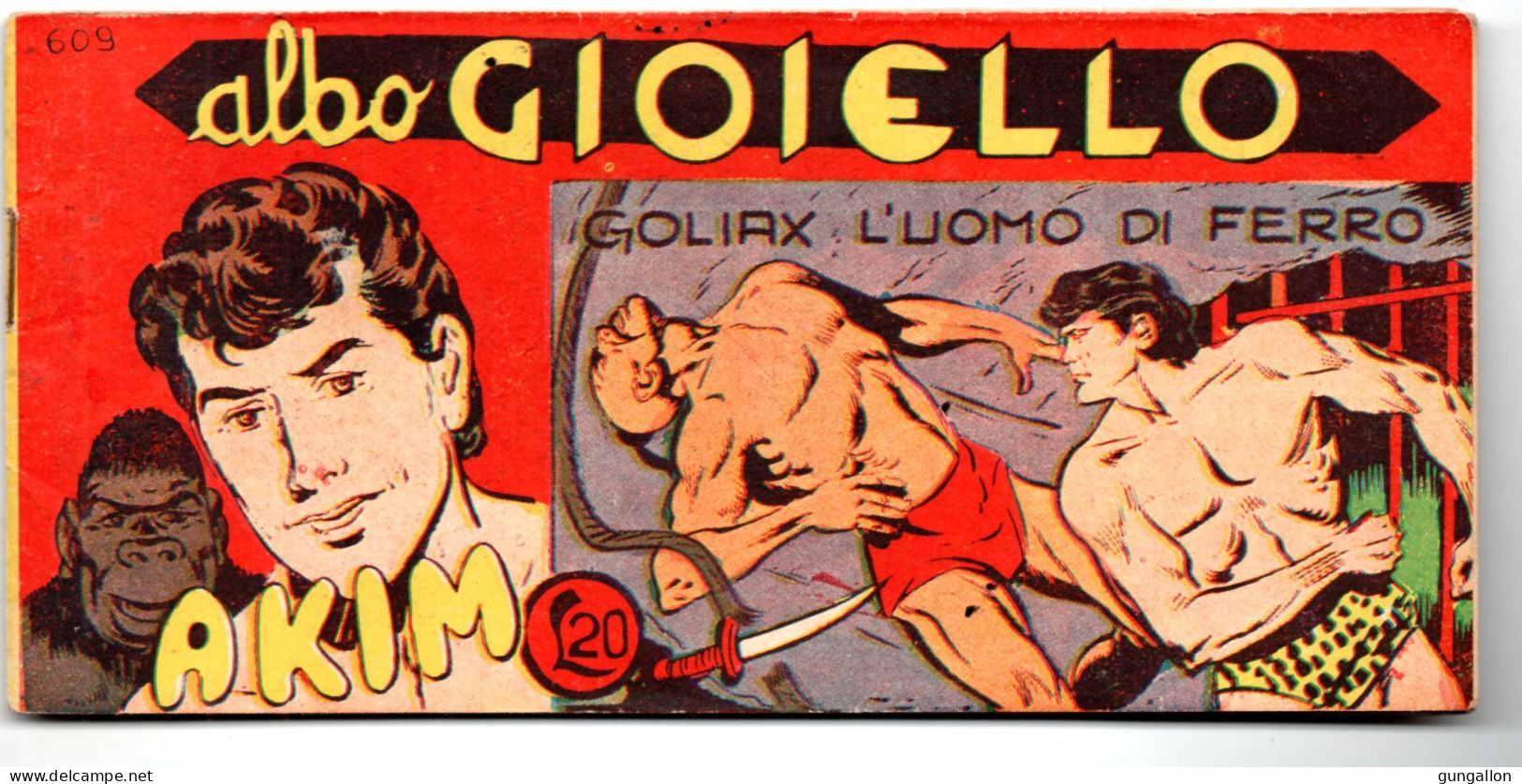 Akim "Albo Gioiello"  Striscia (Tomasina 1963)  N. 609 - Other & Unclassified