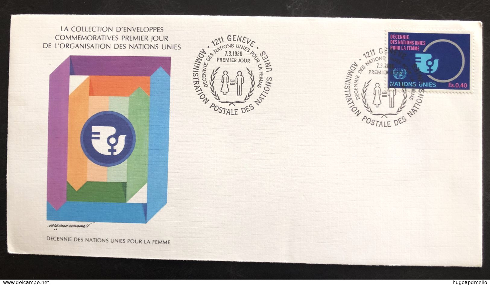 UNITED NATIONS, Uncirculated FDC « DECENNIE DES NATIONS UNIES POUR LA FEMME », 1980 - VN