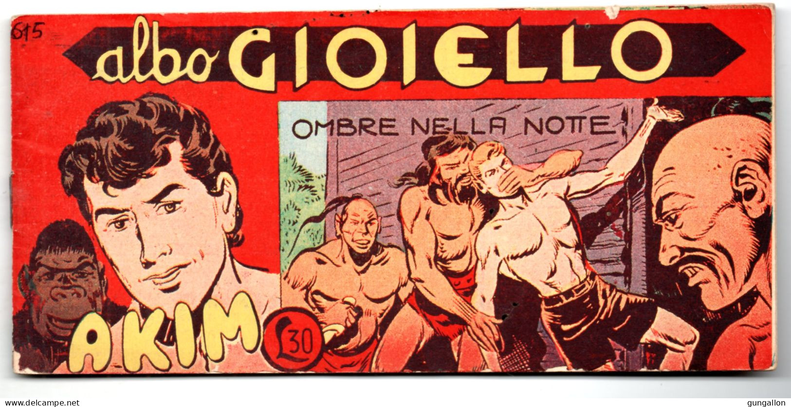 Akim "Albo Gioiello"  Striscia (Tomasina 1963)  N. 615 - Andere & Zonder Classificatie