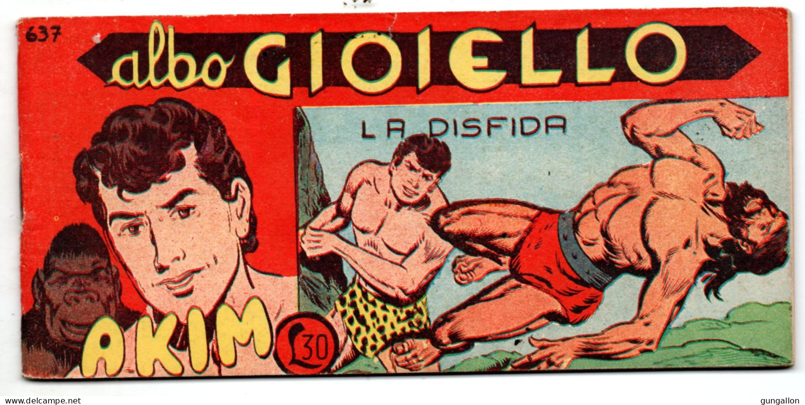 Akim "Albo Gioiello"  Striscia (Tomasina 1964)  N. 637 - Otros & Sin Clasificación