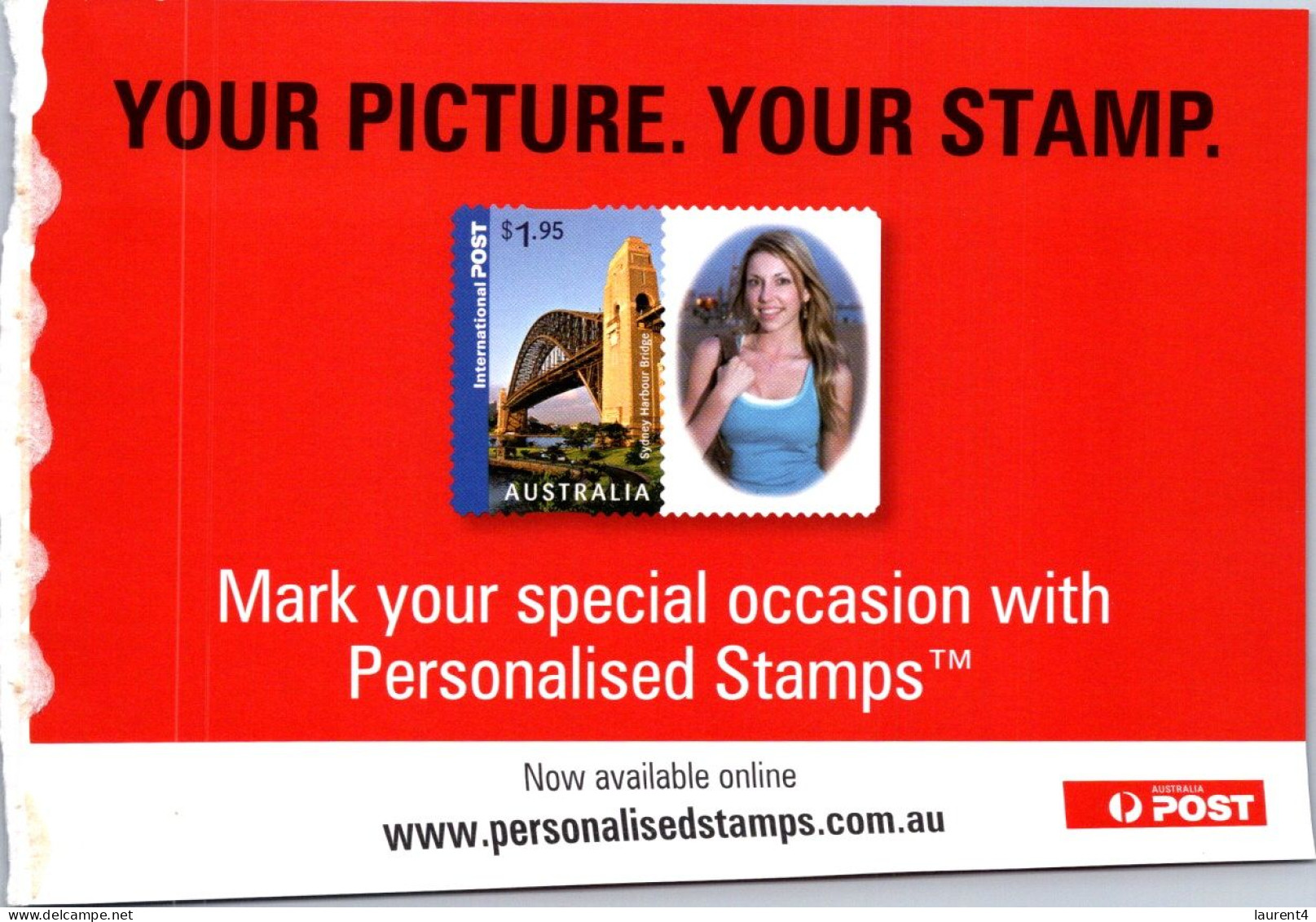 5-4-2024 (1 Z 10) Australia - 2 Special "card" For Advertising "personalised" Stamp Printing By Australia Post - Sydney