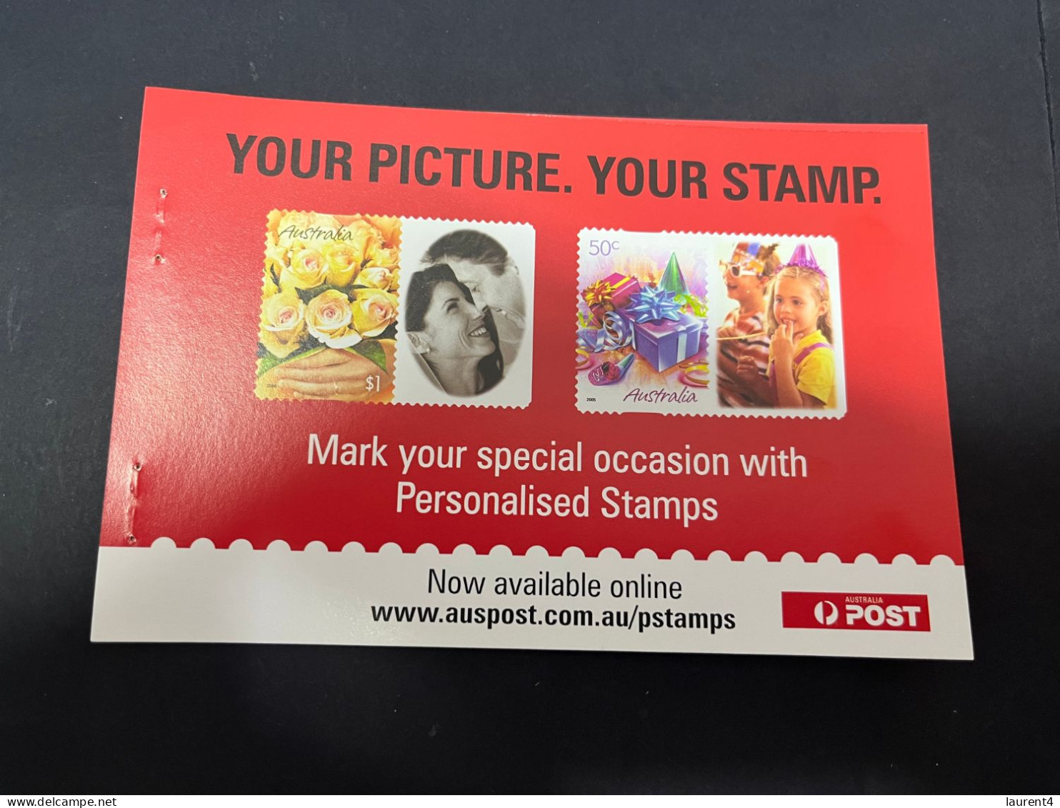 5-4-2024 (1 Z 10) Australia - 2 Special "card" For Advertising "personalised" Stamp Printing By Australia Post - Sydney