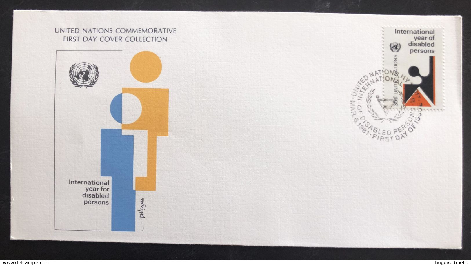 UNITED NATIONS, Uncirculated FDC « INTERNATIONAL YEAR FOR DISABLED PERSONS », 1981 - VN