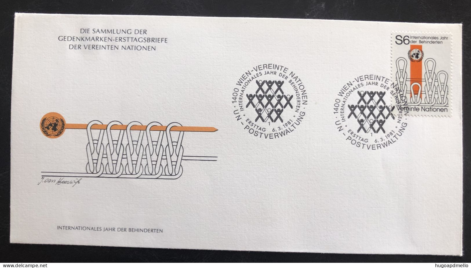 UNITED NATIONS, Uncirculated FDC « INTERNATIONALES JAHR DER BEHINDERTEN », 1981 - ONU