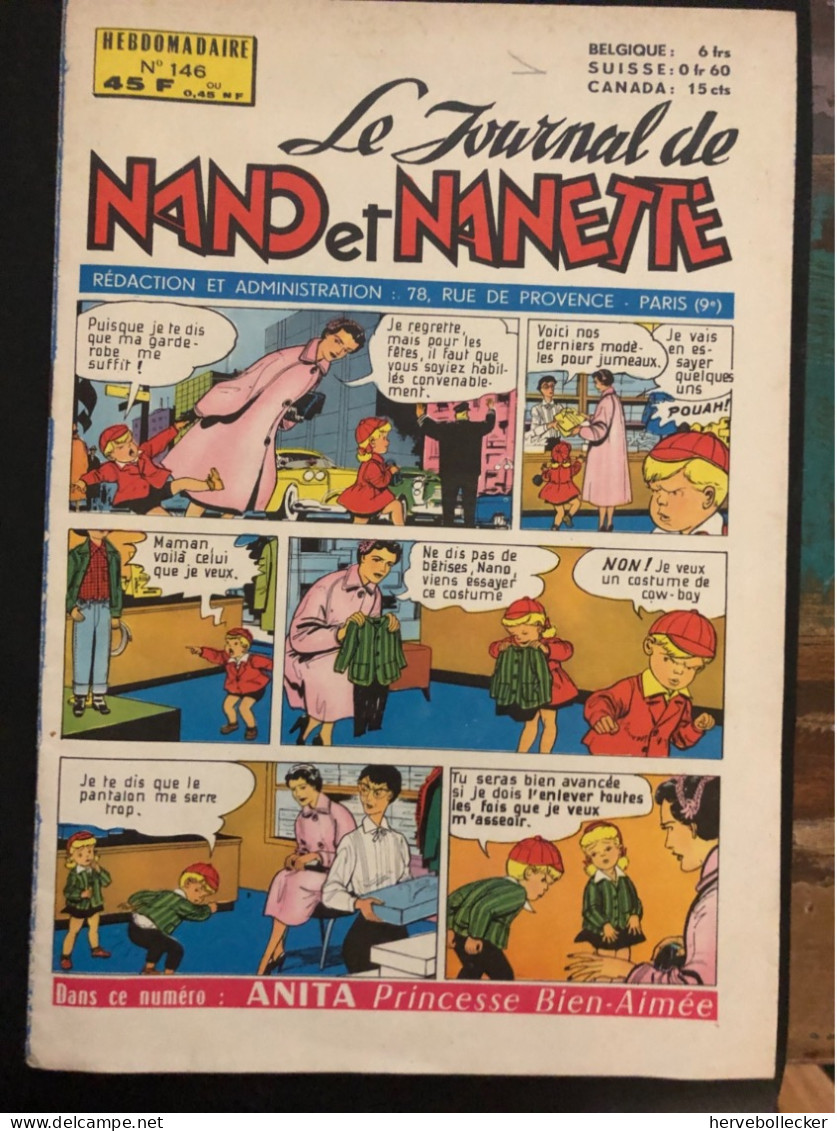 Nand Et Nanette - BD De Poche - Édition De Châteadun N°146  - 1959 - Andere & Zonder Classificatie