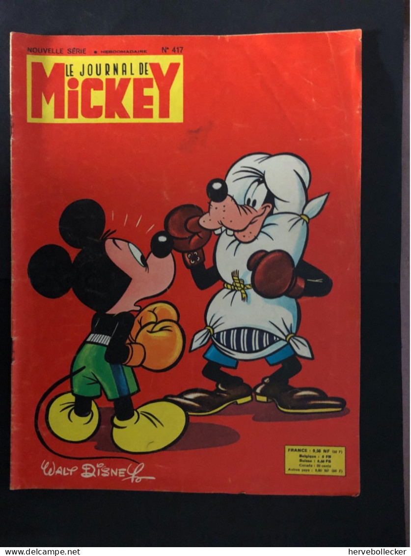 Le Journal De Mickey - Nouvelle Série - Hebdomadaire N° 417 - 1960 - Other & Unclassified