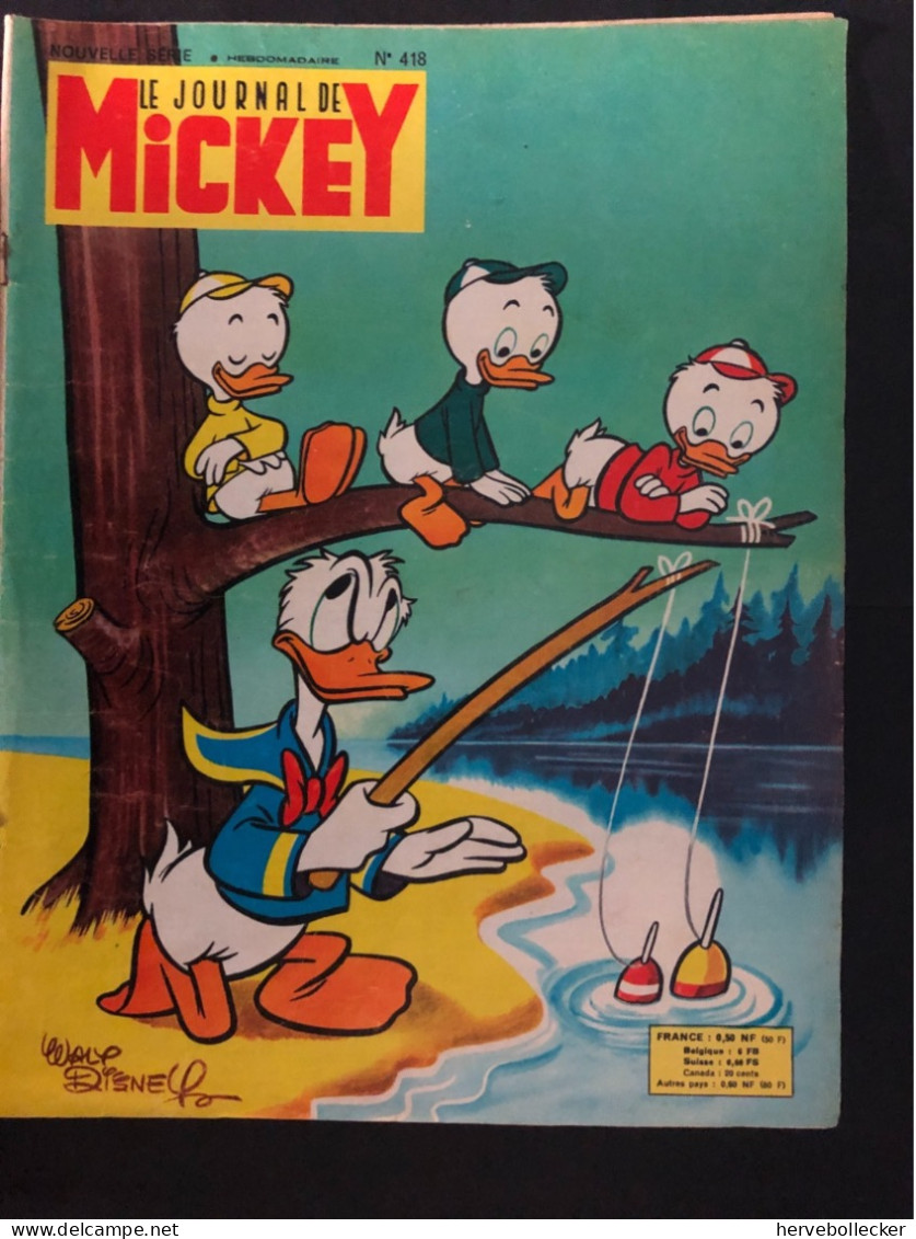 Le Journal De Mickey - Nouvelle Série - Hebdomadaire N° 418 - 1960 - Andere & Zonder Classificatie
