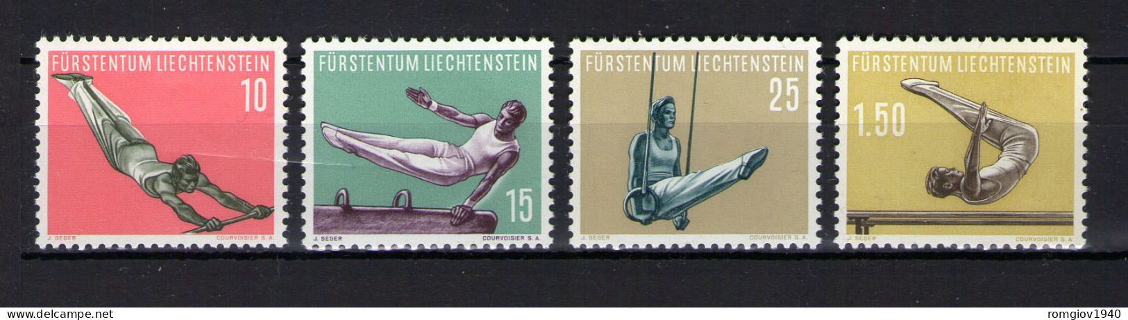 LIECHTENSTEIN  1957  SOGGETTI SPORTIVI  UNIF. 315-318  MLH  VF - Ungebraucht