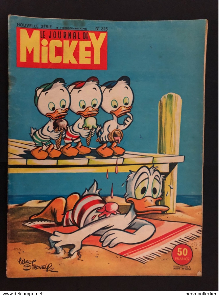 Le Journal De Mickey - Nouvelle Série - Hebdomadaire N° 315 - 1960 - Andere & Zonder Classificatie