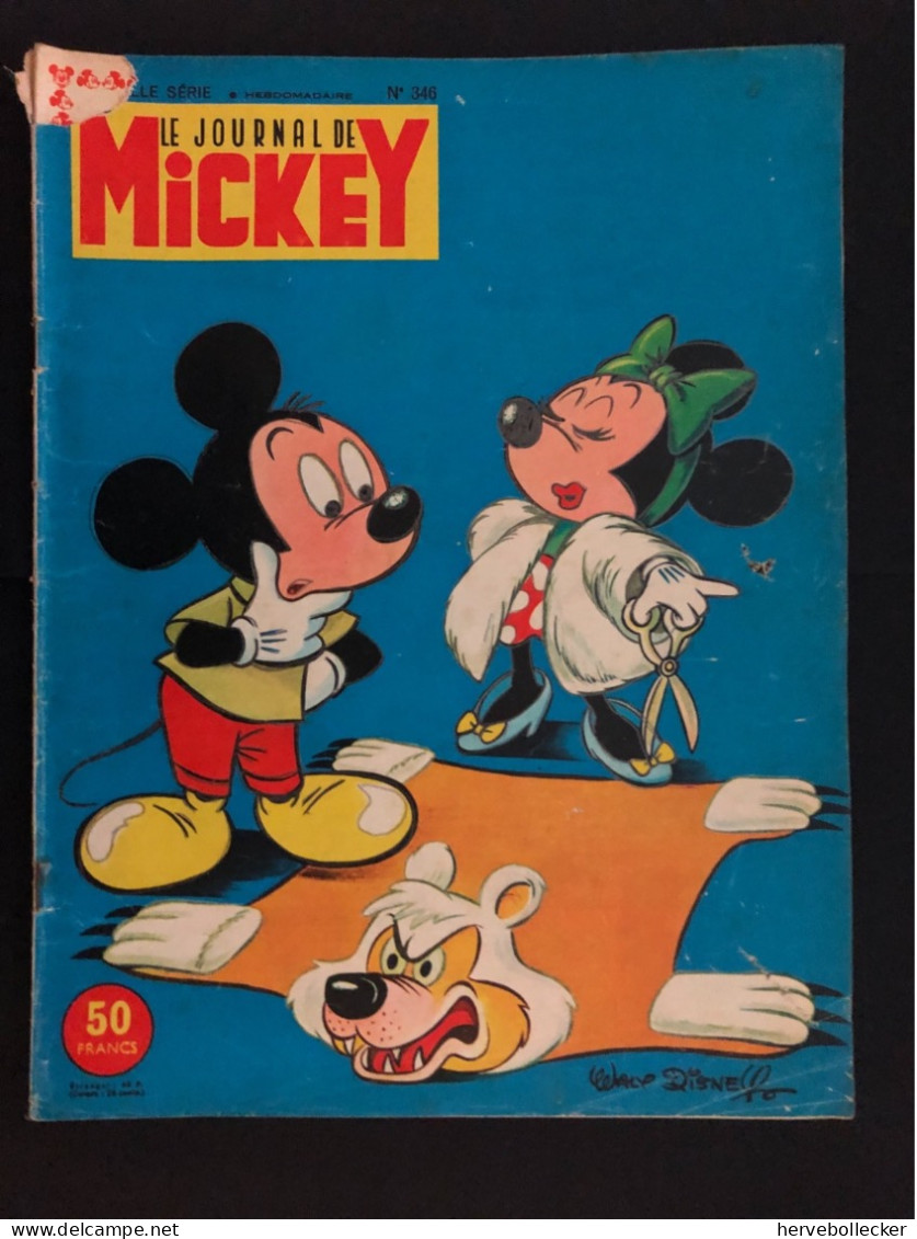 Le Journal De Mickey - Nouvelle Série - Hebdomadaire N° 346 - 1960 - Autres & Non Classés