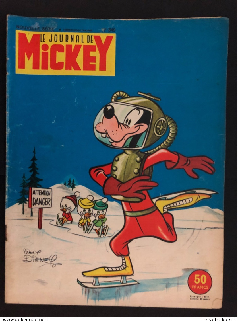 Le Journal De Mickey - Nouvelle Série - Hebdomadaire N° 349 - 1960 - Andere & Zonder Classificatie