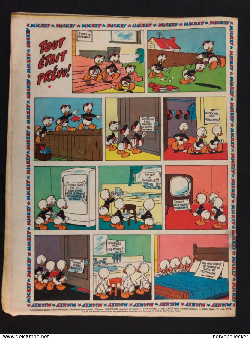 Le Journal De Mickey - Nouvelle Série - Hebdomadaire N° 413 - 1960 - Sonstige & Ohne Zuordnung