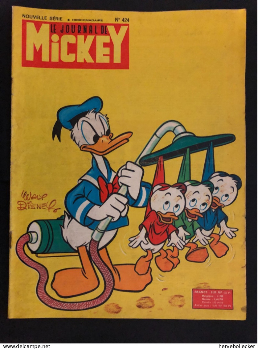 Le Journal De Mickey - Nouvelle Série - Hebdomadaire N° 424 - 1960 - Other & Unclassified