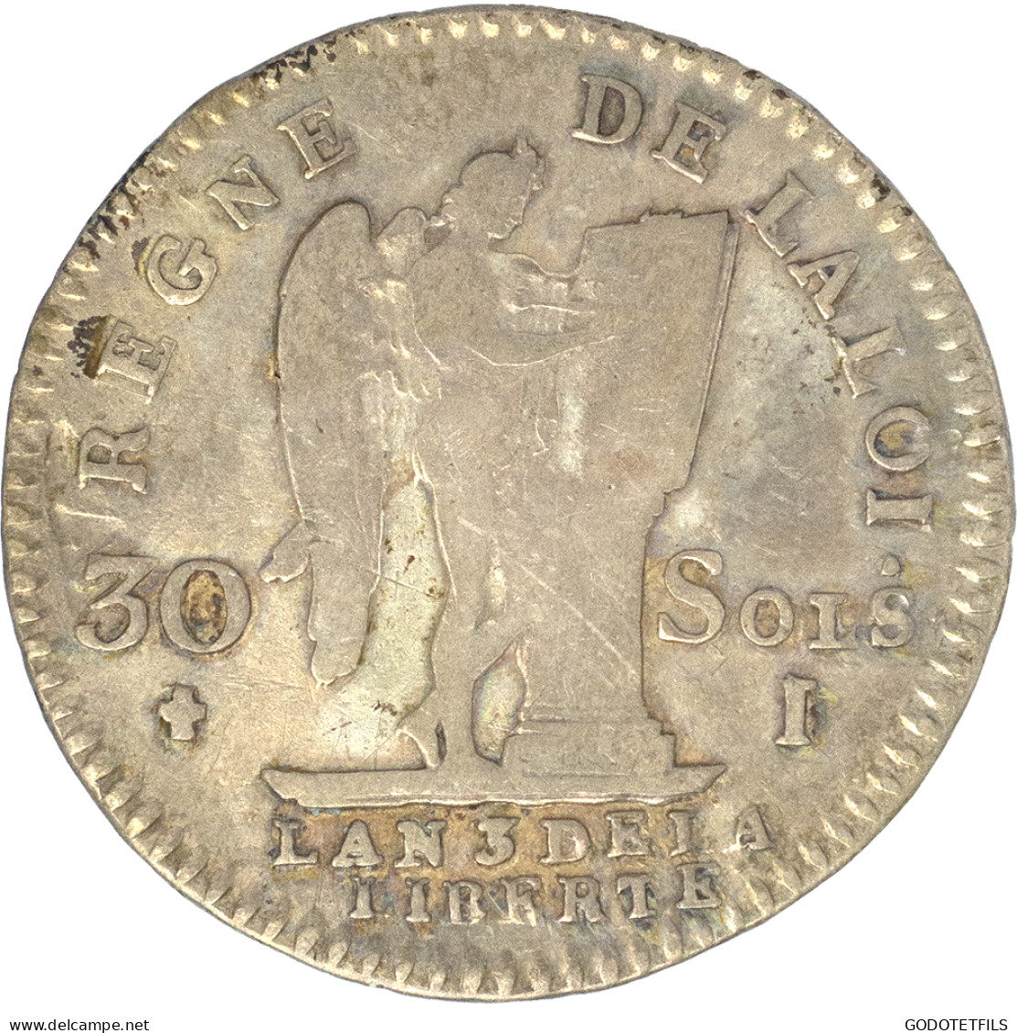 Louis XVI-30 Sols Dit Au Génie Type François 1791 Limoges - 1791-1792 Constitution