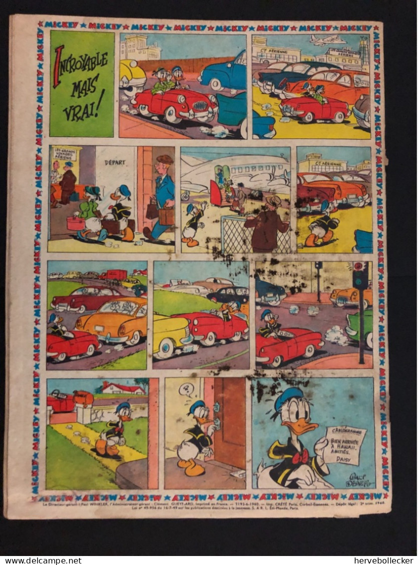 Le Journal De Mickey - Nouvelle Série - Hebdomadaire N° 422 - 1960 - Disney