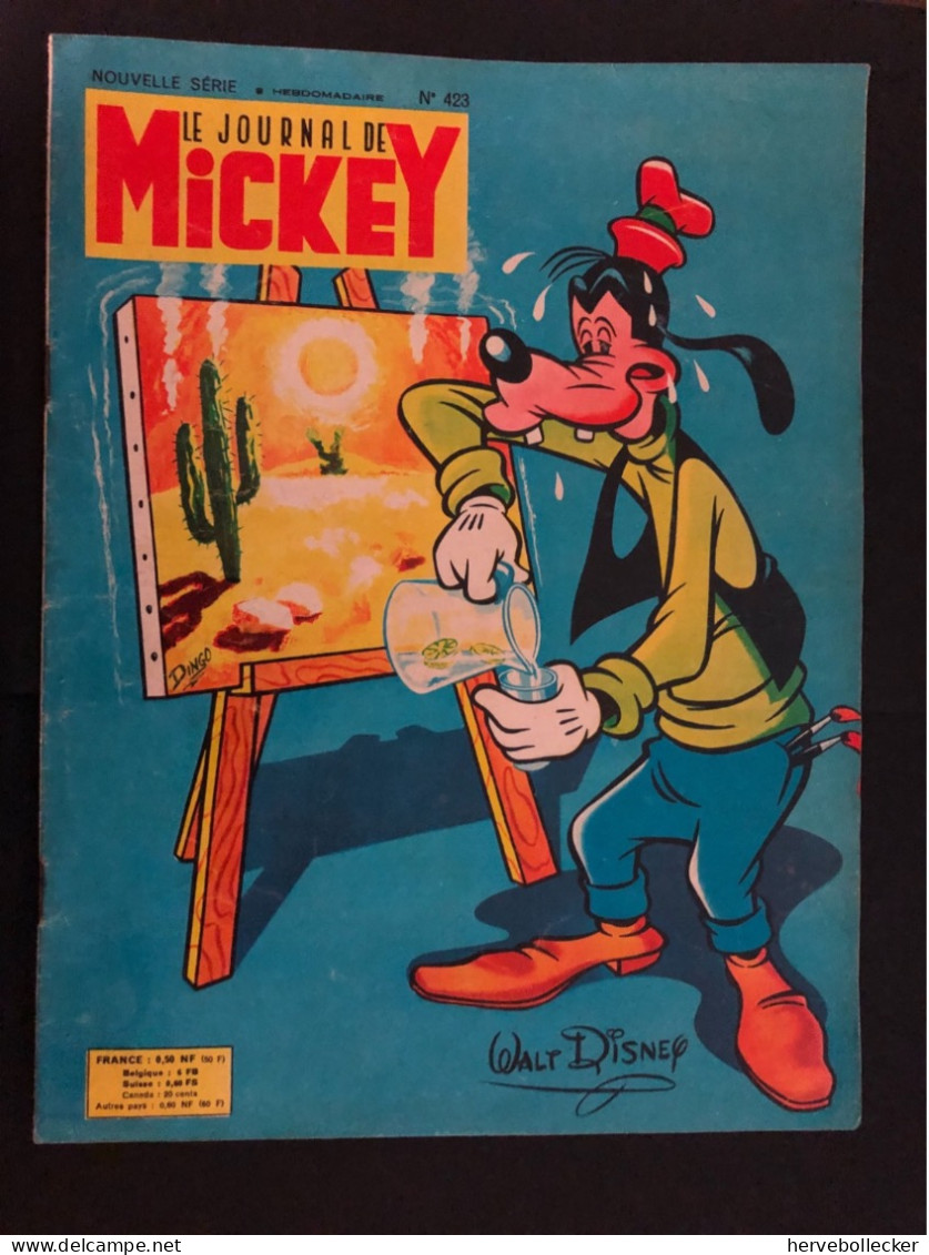 Le Journal De Mickey - Nouvelle Série - Hebdomadaire N° 423 - 1960 - Disney