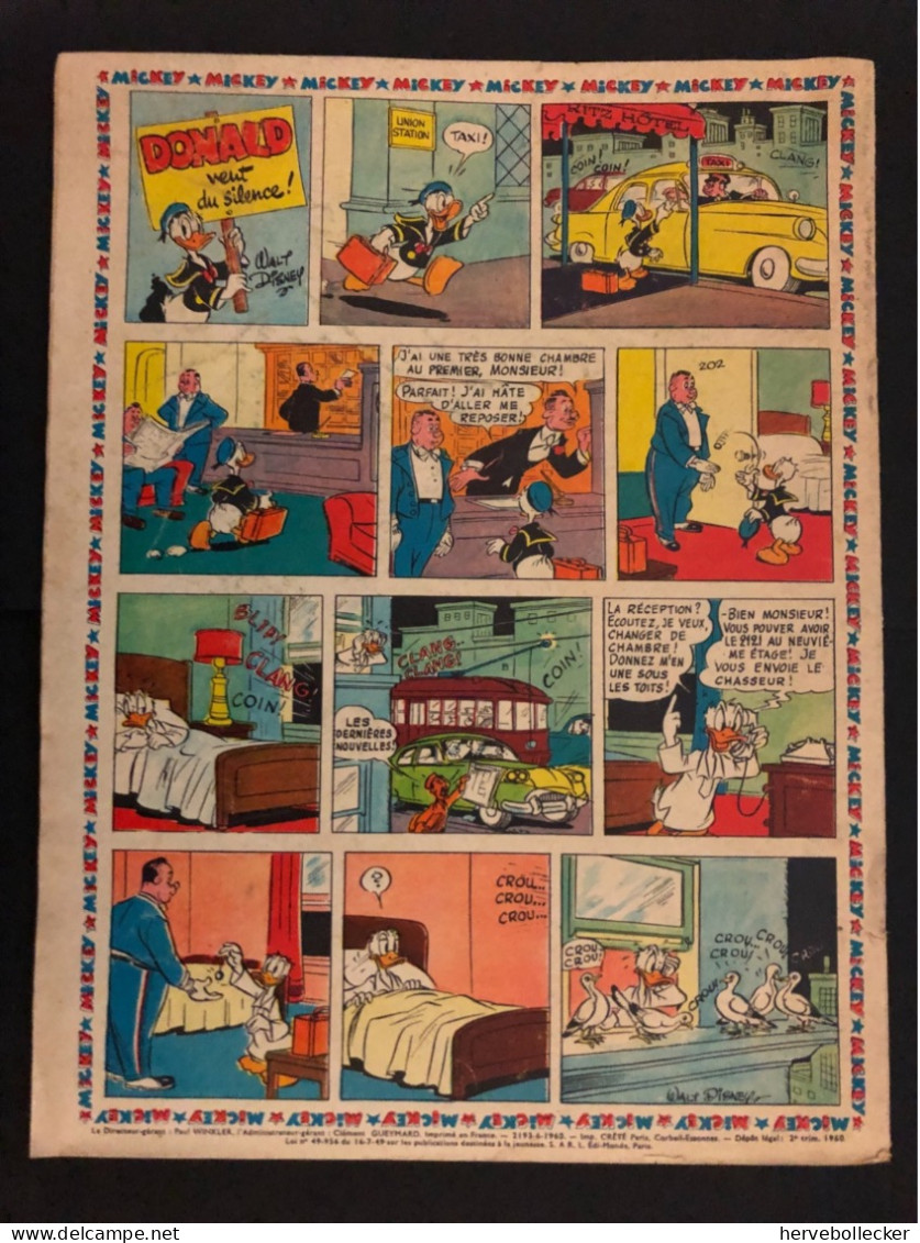 Le Journal De Mickey - Nouvelle Série - Hebdomadaire N° 423 - 1960 - Disney